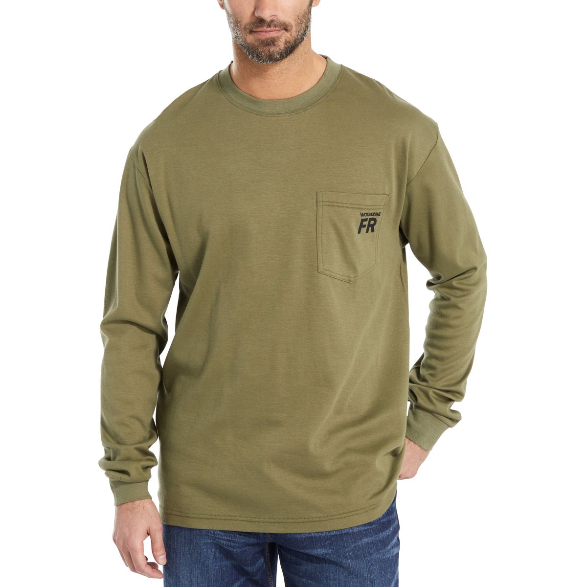 FR Long Sleeve Print Tee, Moss Eagle, dynamic 2