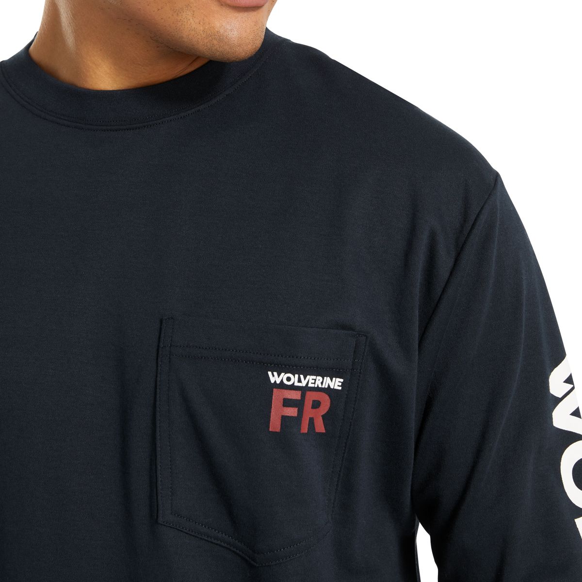 FR Long Sleeve Print Tee, Navy Free, dynamic 5