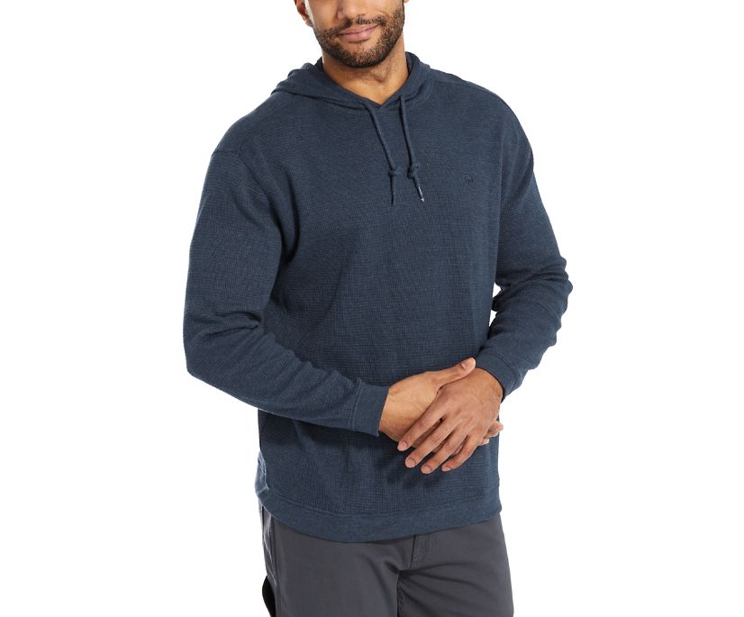 Walden Hooded Thermal, Navy Heather, dynamic 1