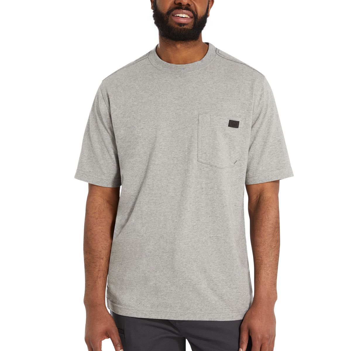 Guardian Cotton™ Pocket Tee, Light Grey Heather, dynamic 2