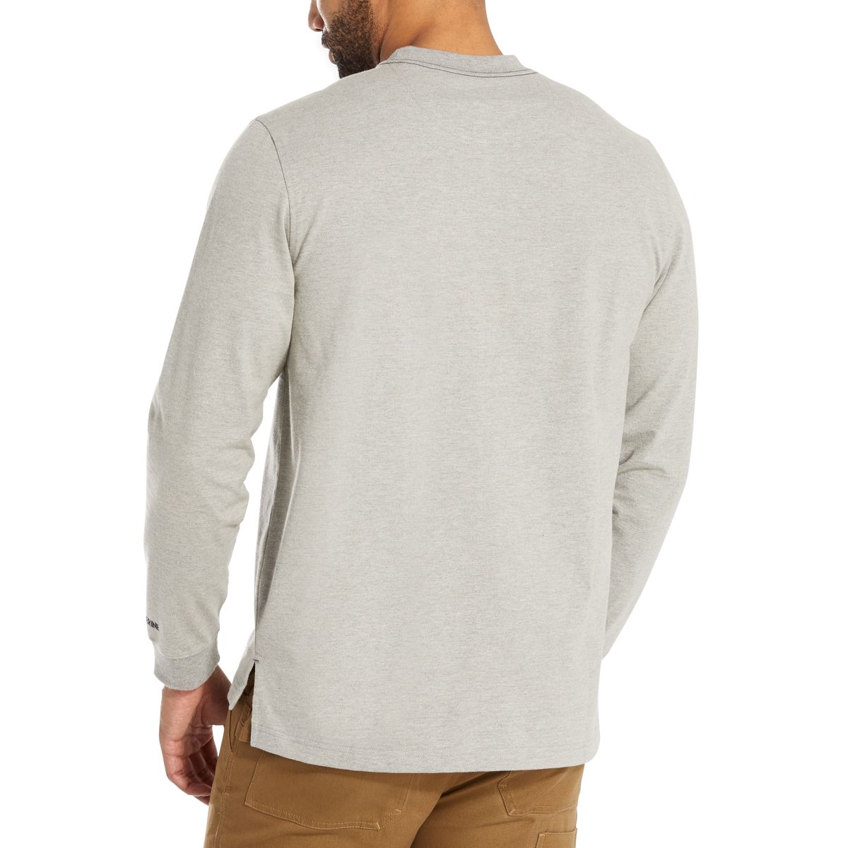 Guardian Cotton™ Long Sleeve Pocket Tee, Light Grey Heather, dynamic 4