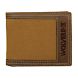 Canvas & Leather Bifold Wallet, Brown/Chestnut, dynamic 1