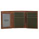 Canvas & Leather Trifold Wallet, Brown/Olive, dynamic 3