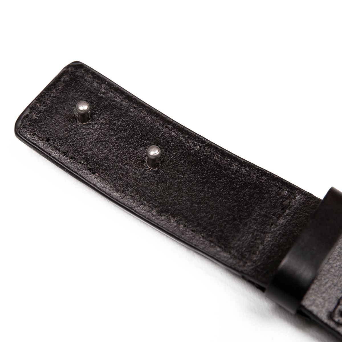 Scratchless Belt with Hidden Buckle, Onyx, dynamic 3