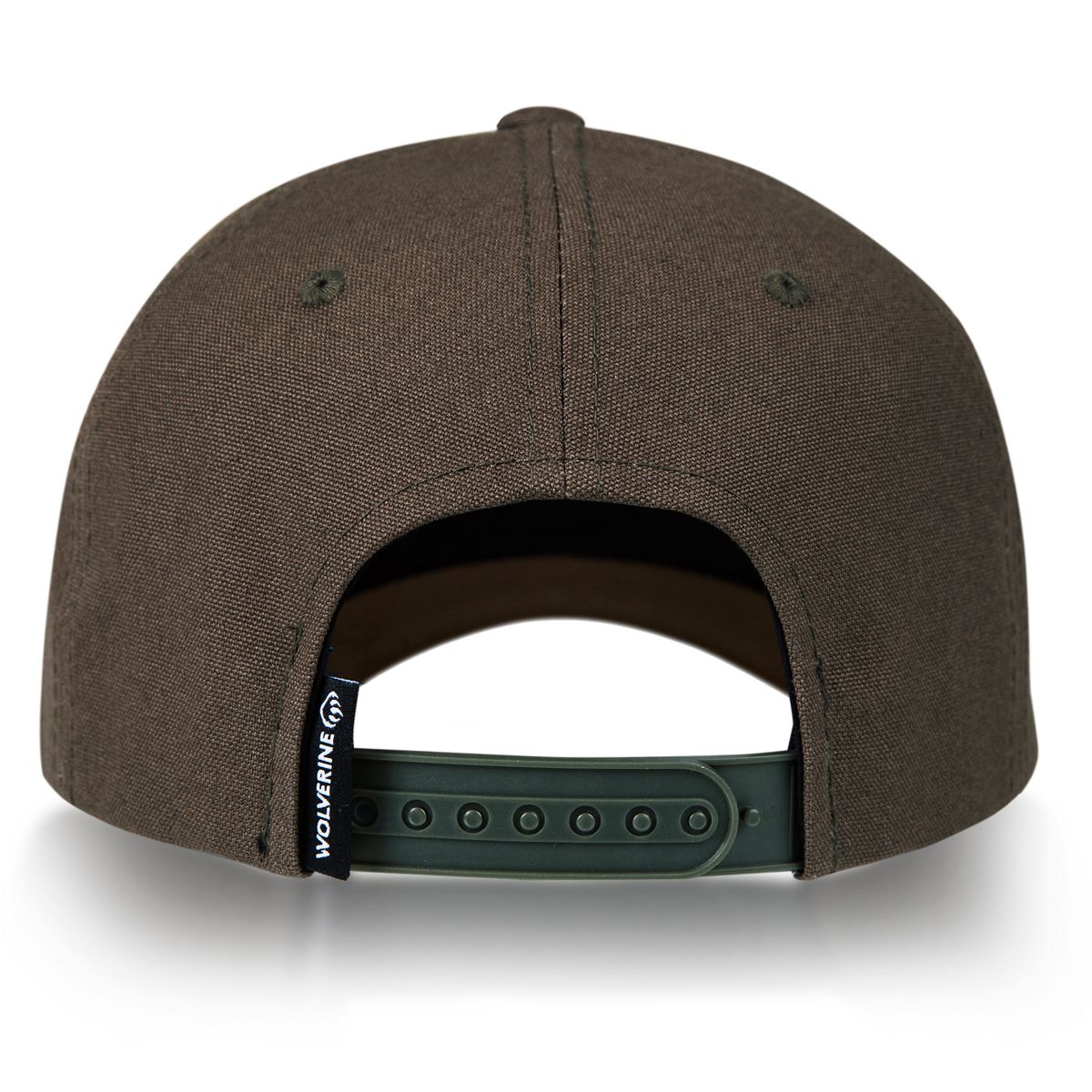 Embroidered 6-Panel Logo Cap, Black Olive, dynamic 3