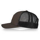 1883 Leather Patch Trucker Cap, Black Olive, dynamic 3