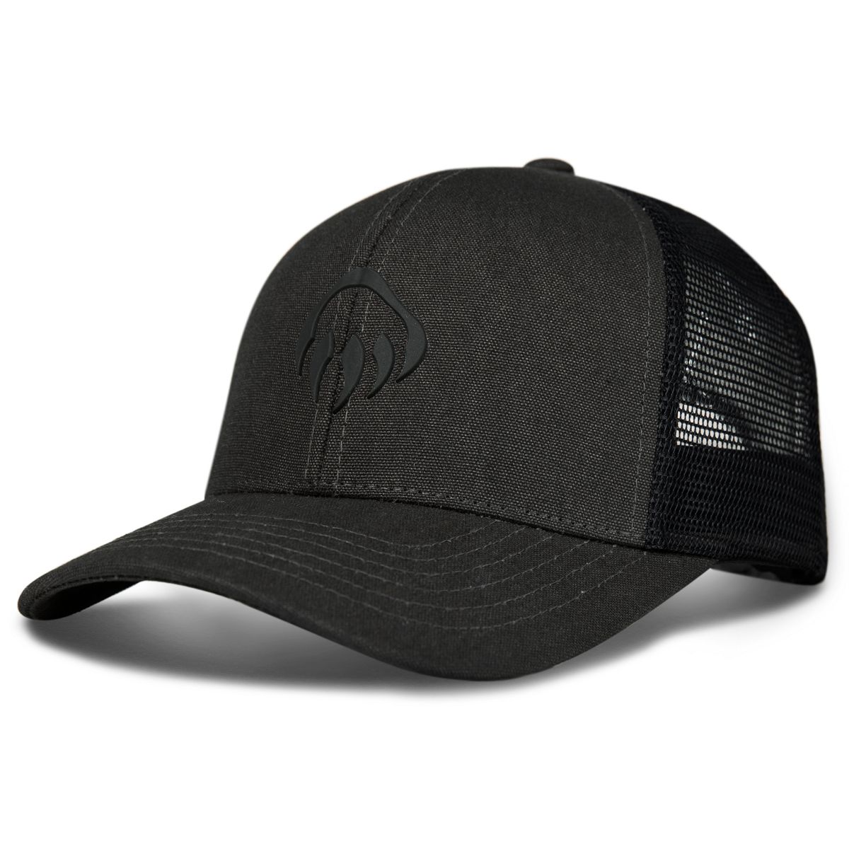 Raised Claw Logo Trucker Cap, Onyx, dynamic 2