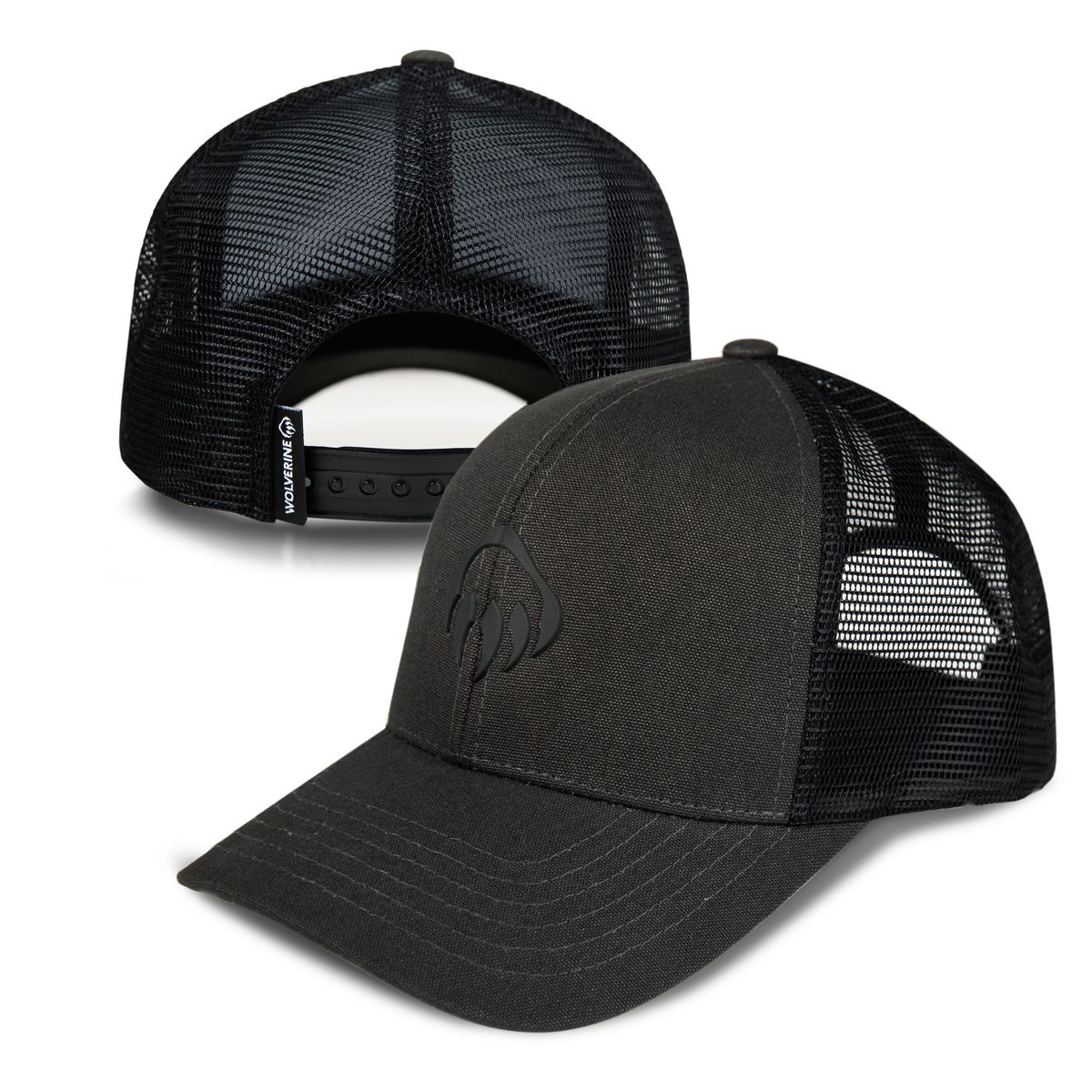 Raised Claw Logo Trucker Cap, Onyx, dynamic 6