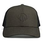 Raised Claw Logo Trucker Cap, Black Olive, dynamic 1