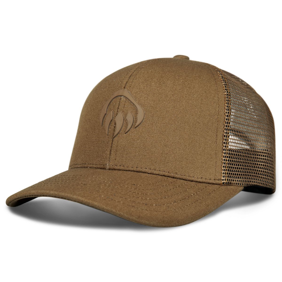 Raised Claw Logo Trucker Cap, Chestnut, dynamic 2