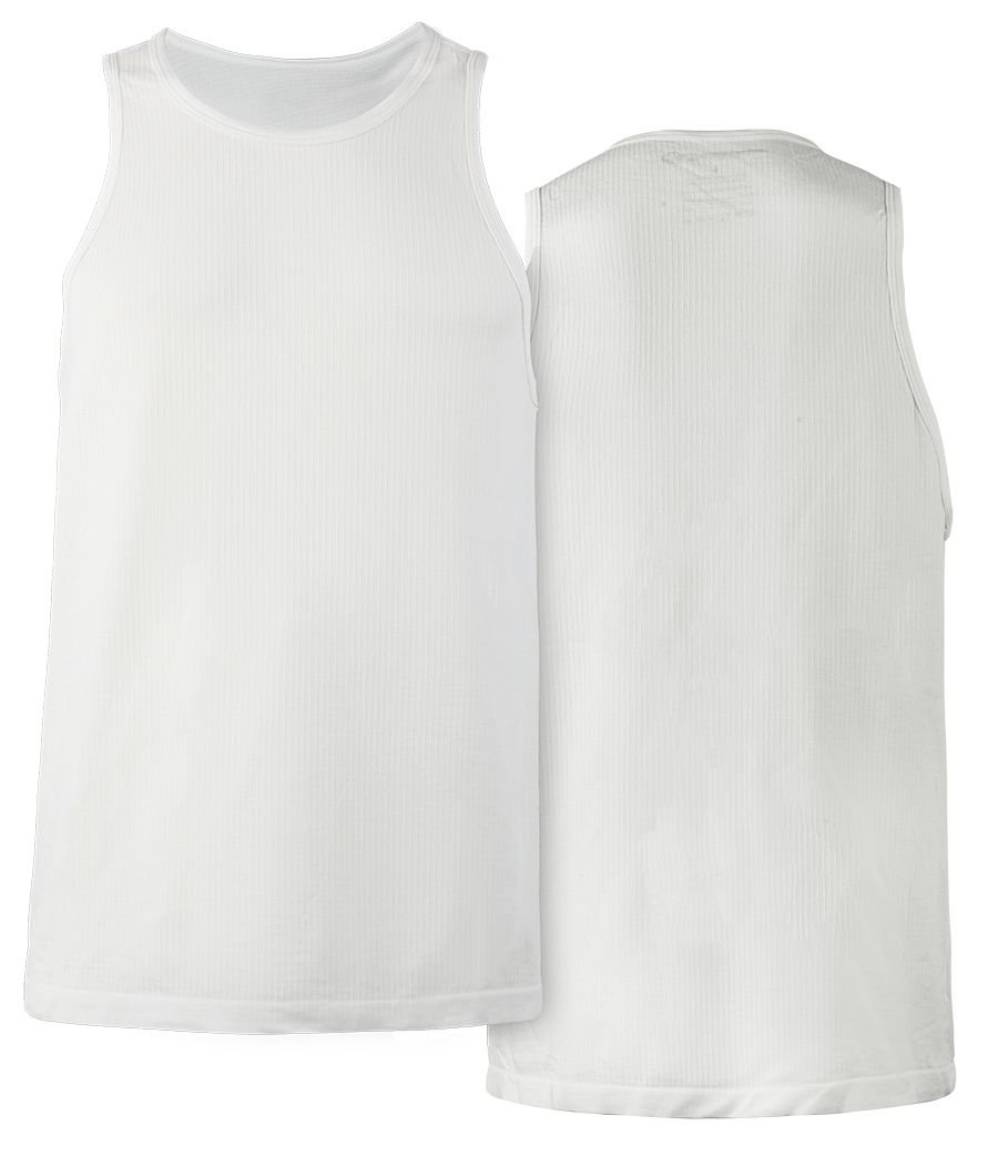 Seamless Rib Tank, White, dynamic 1