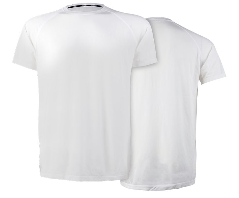 Seamless Raglan Sleeve Undershirt, White, dynamic 1