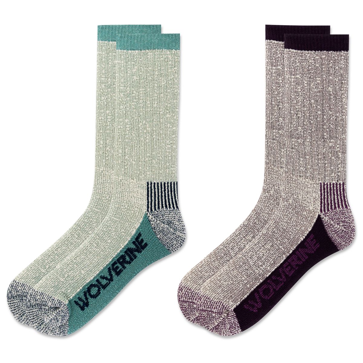 2-PK Luton Thermal Crew Sock, Green, dynamic 3
