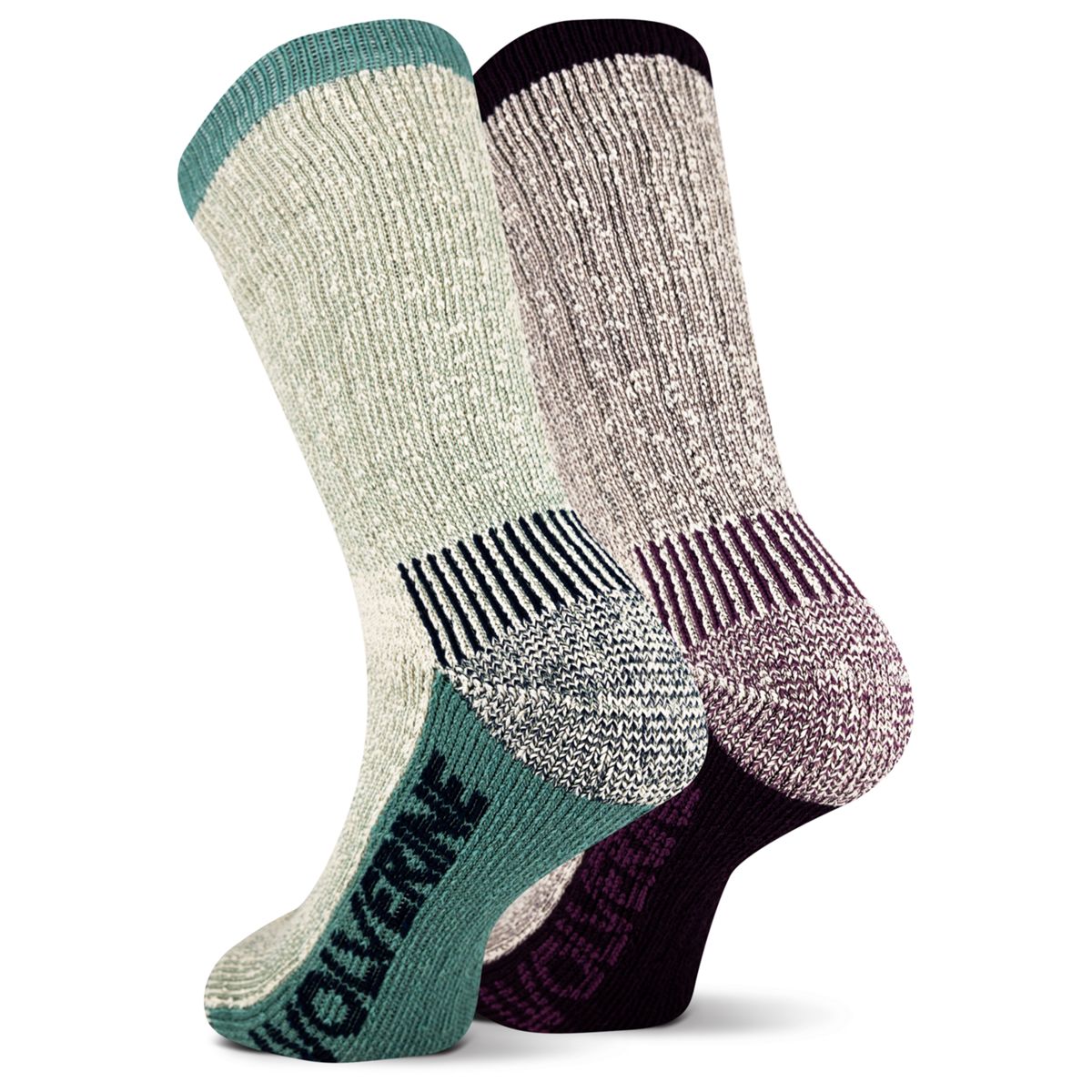 2-PK Luton Thermal Crew Sock, Green, dynamic 2