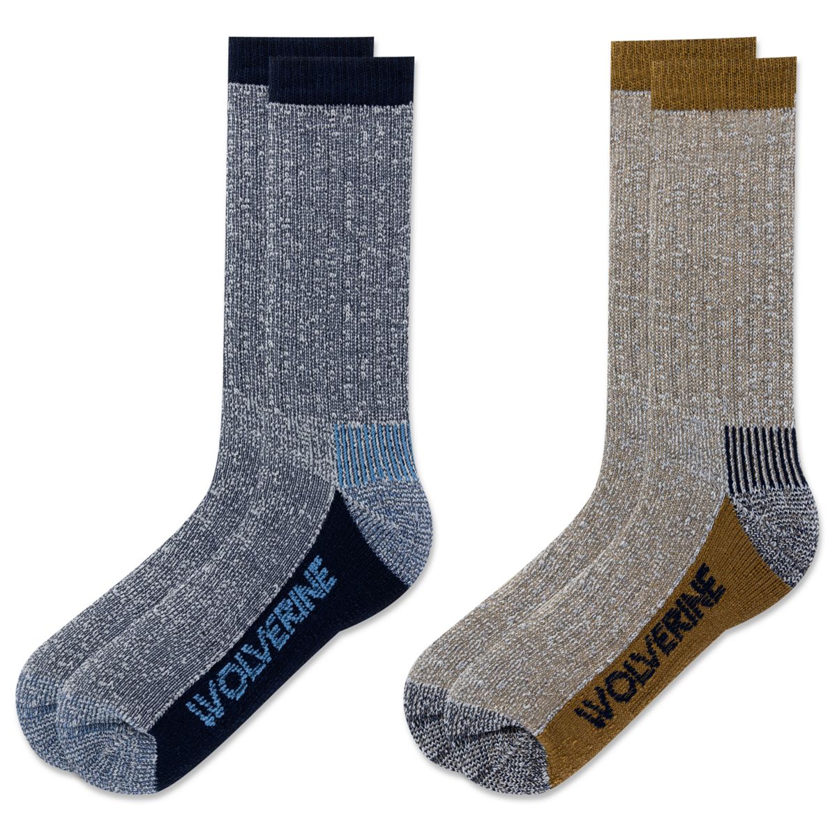 2-PK Luton Thermal Crew Sock, Navy, dynamic 3