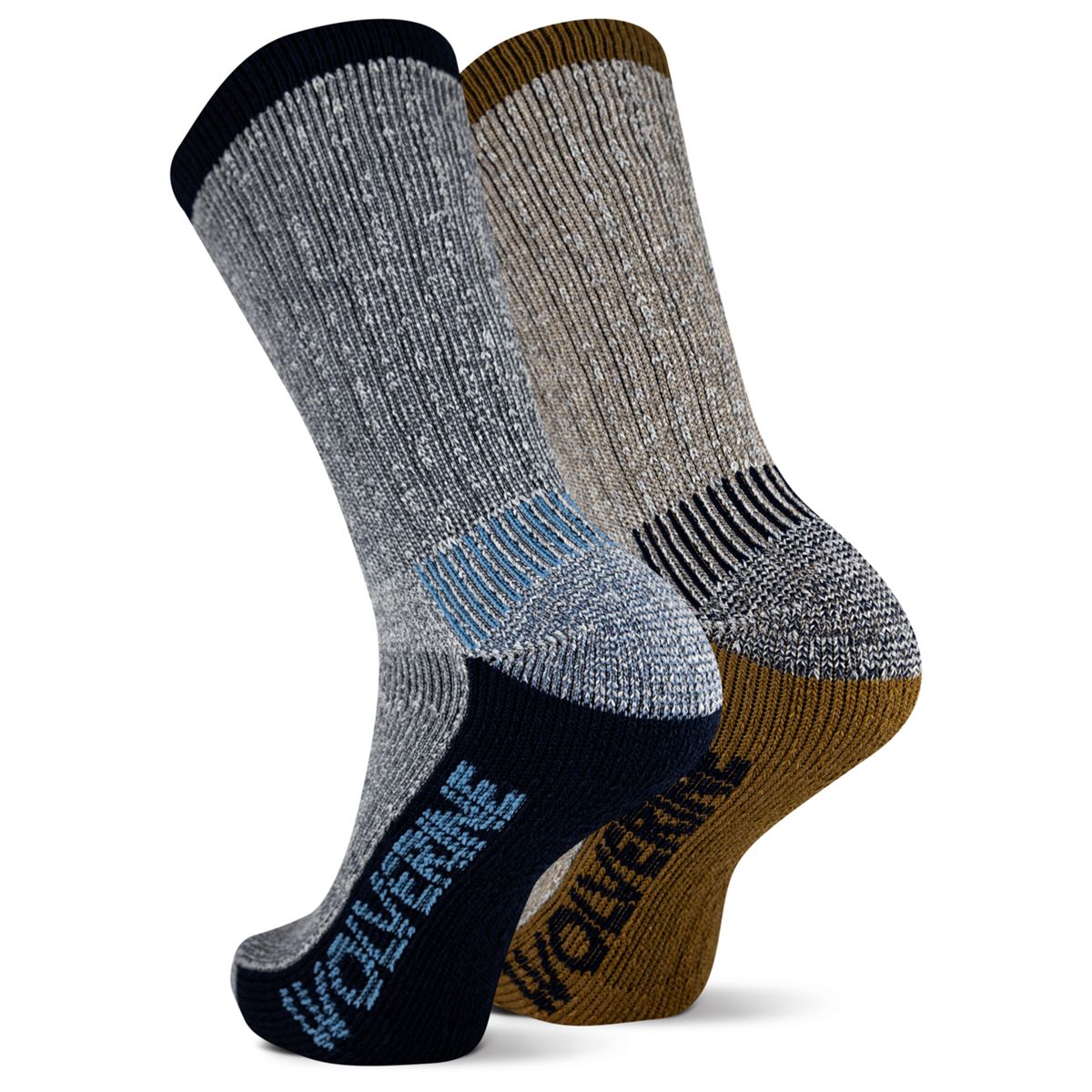 2-PK Luton Thermal Crew Sock, Navy, dynamic 2