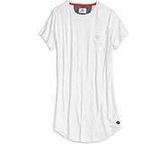 T-Shirt Dress, White, dynamic