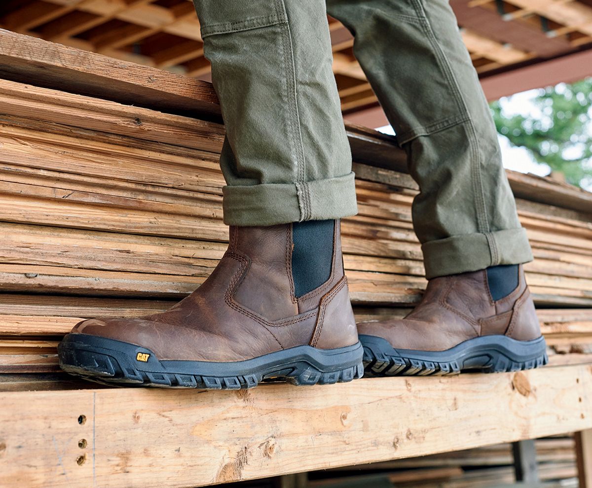 Wheelbase Steel Toe Work Boot, Clay, dynamic 8