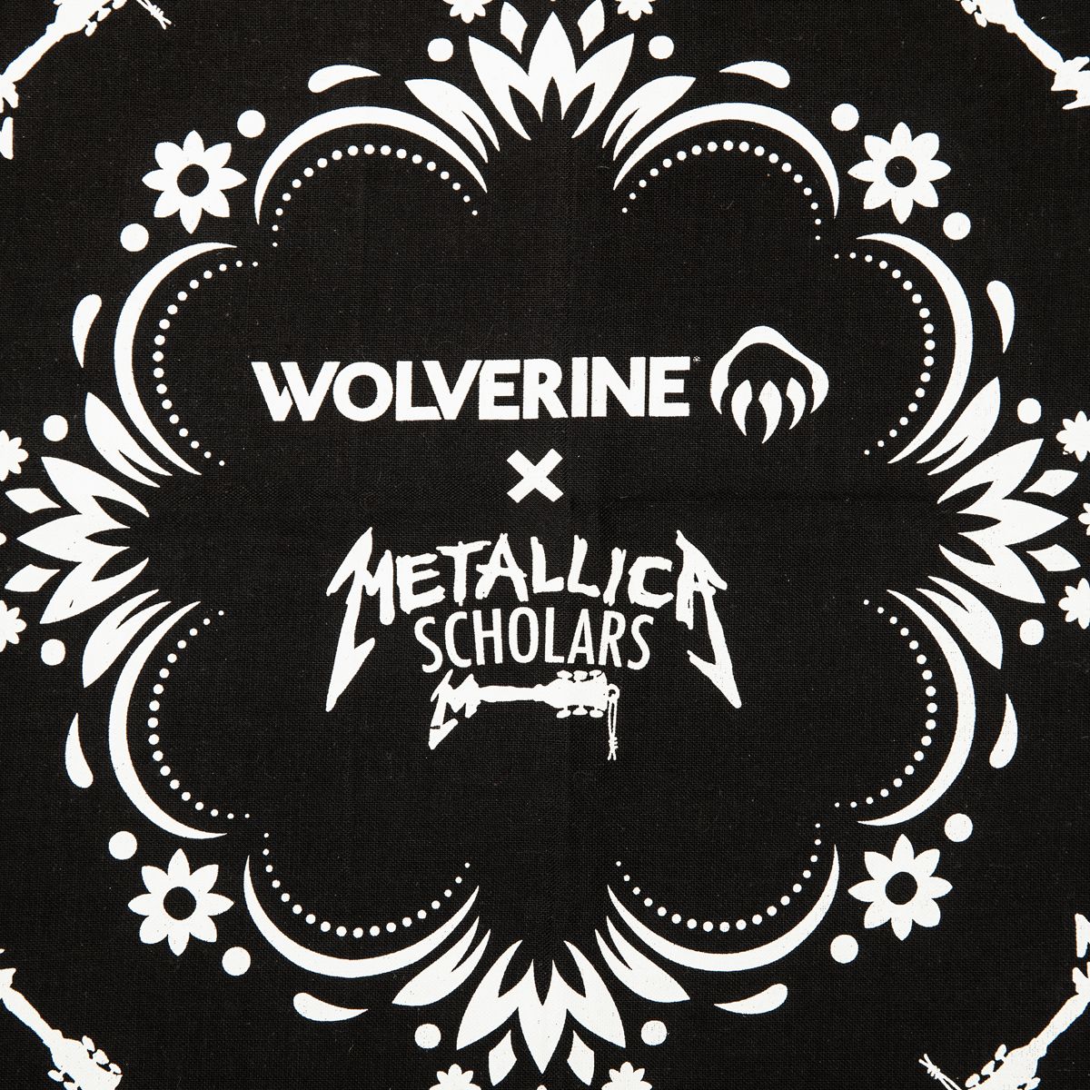 Wolverine x Metallica Scholars Bandana, Black, dynamic 5