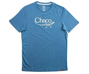 Chaco Heritage Logo Tee, Deep Teal, dynamic