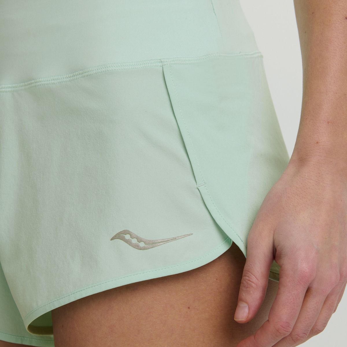 Outpace 2.5" Split Short, Aqua, dynamic 5