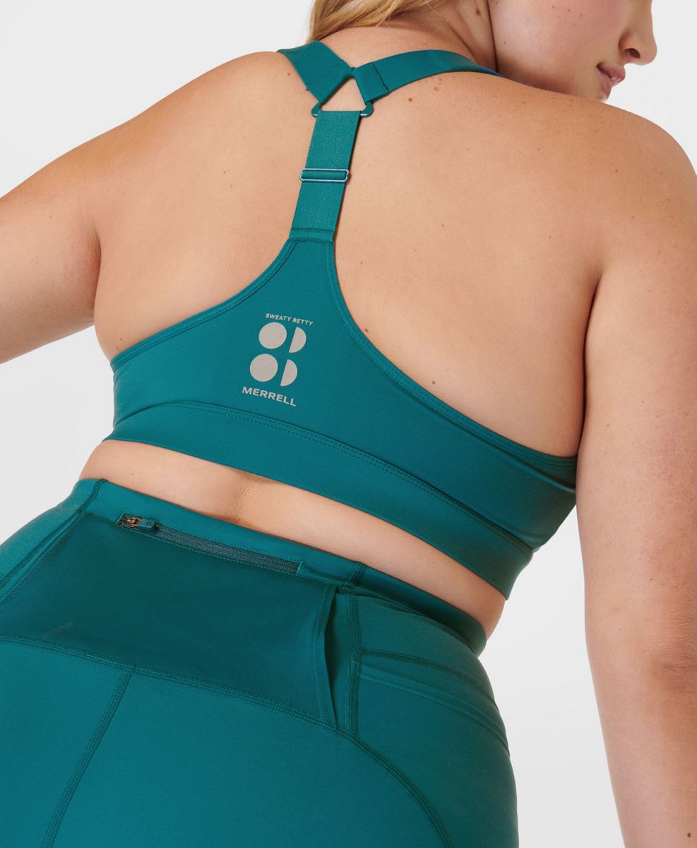 Ascend Power Bra X Sweaty Betty, Cabin Blue, dynamic 4