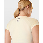 Ascend Athlete Seamless Workout T-Shirt X Sweaty Betty, Sabi Cream, dynamic 4