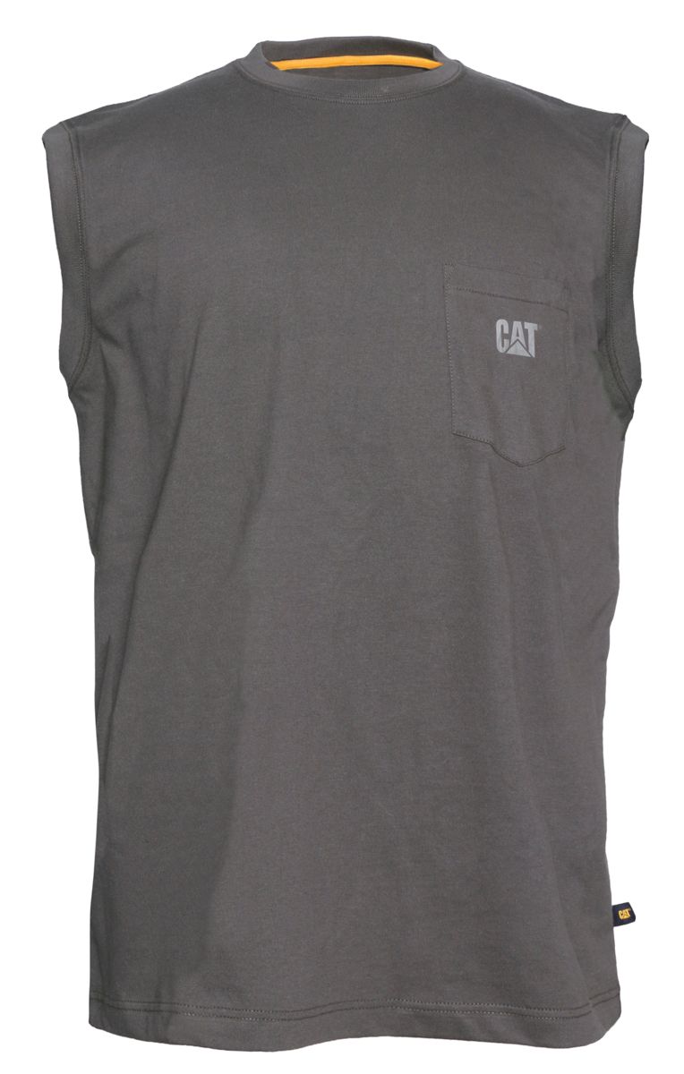 Trademark Sleeveless Pocket Tee, Dark Shadow, dynamic