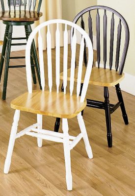 Solid Oak Dining Arrowback Side Chair by E.C.I. Furniture - Wolf