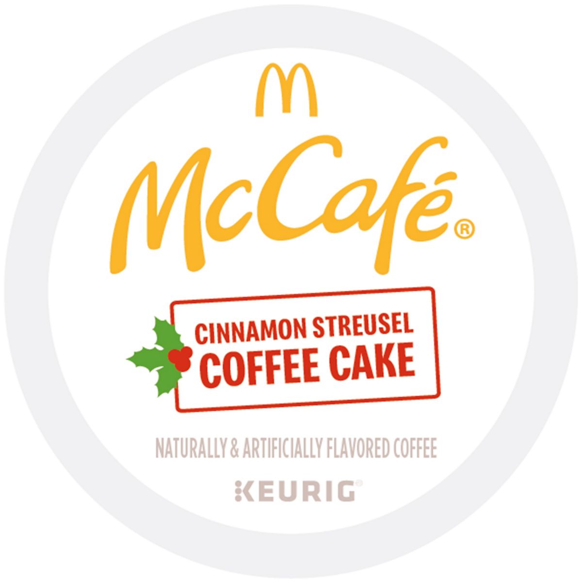 Mccafé Cinnamon Streusel Coffee Cake K-Cup® Box 10 Ct - Kosher Single Serve Pods