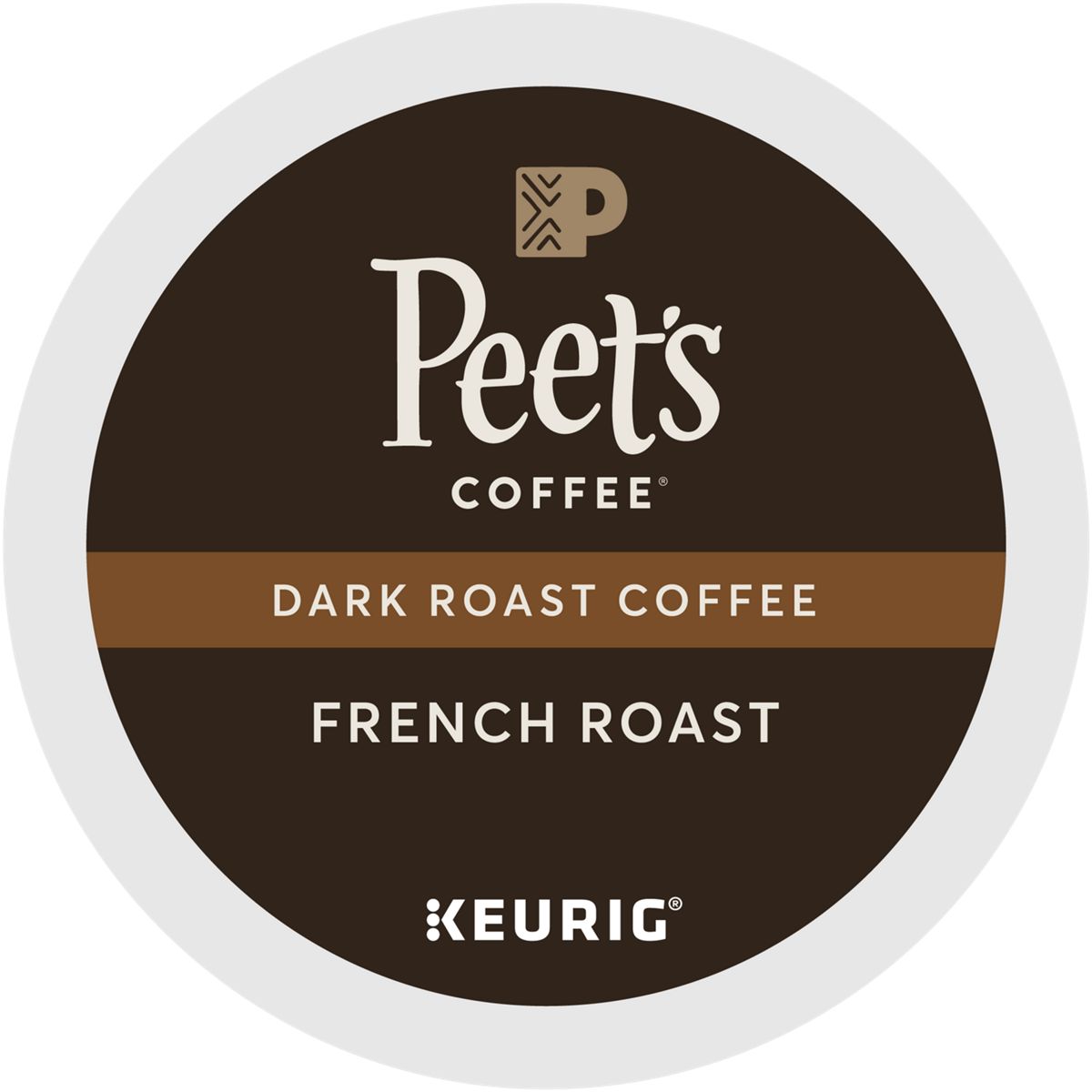 Peet's Coffee French Roast Coffee K-Cup® Box 22 Ct - Kosher Single Serve Pods
