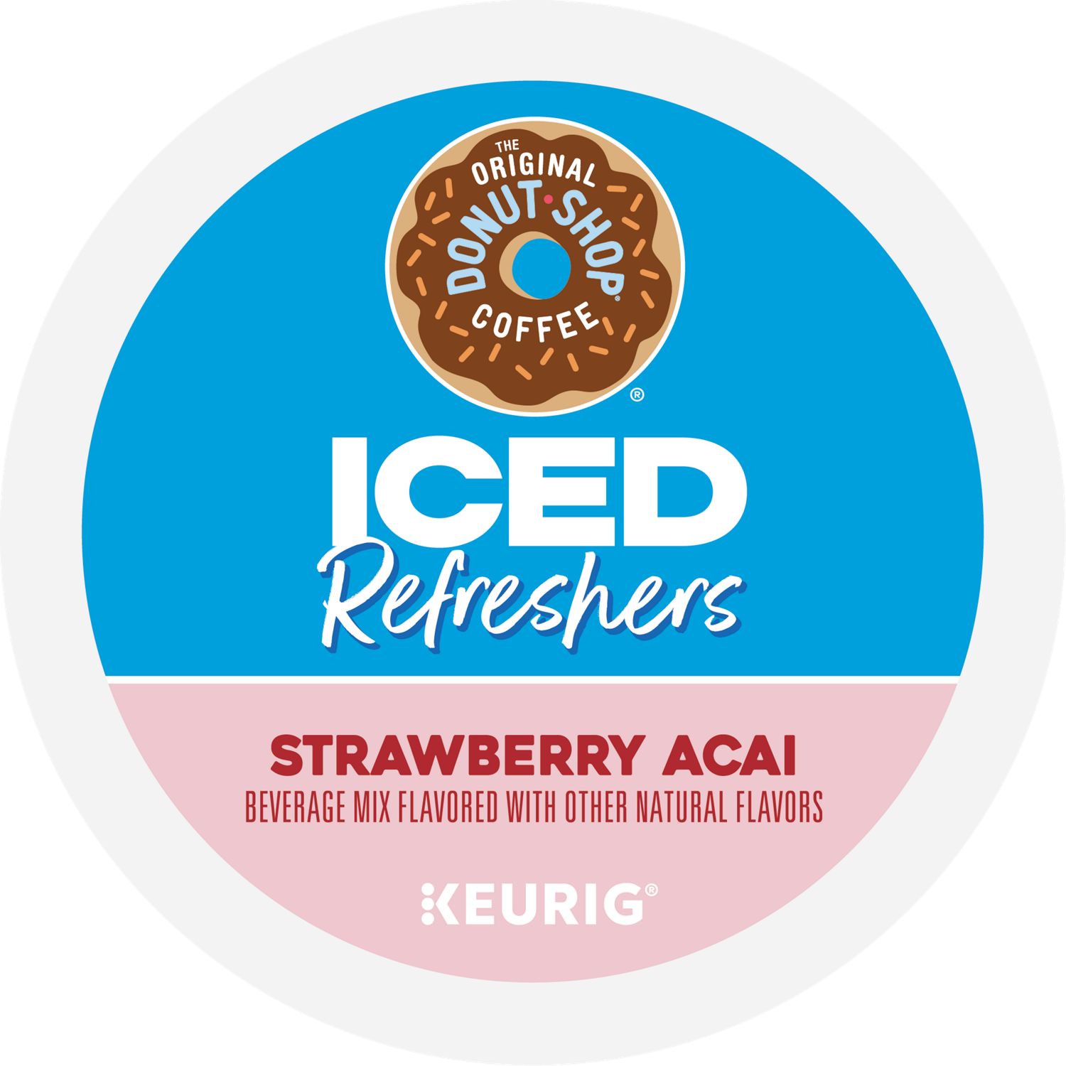 The Original Donut Shop Strawberry Acai Iced Refresher K-Cup® Pods Box 10 Count