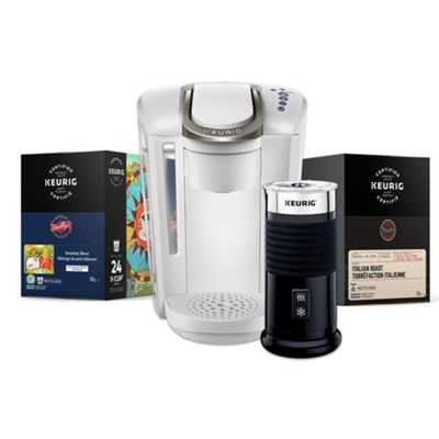 Keurig® K-Select™ (Matte White) with Milk Frother and