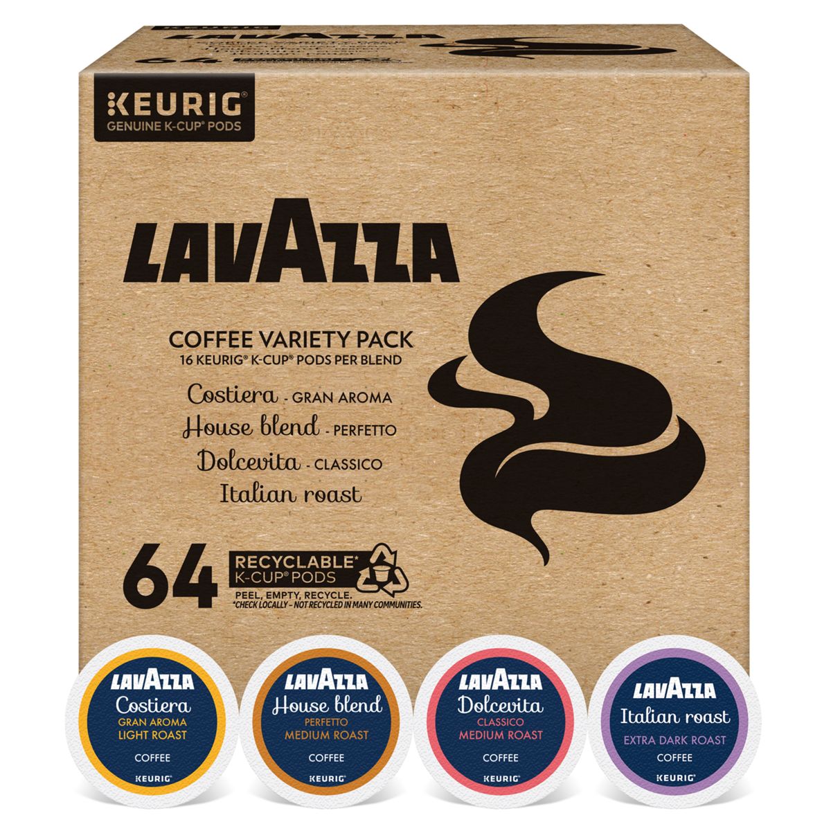 Lavazza Variety Pack K-Cup® Box 64 Ct Coffee