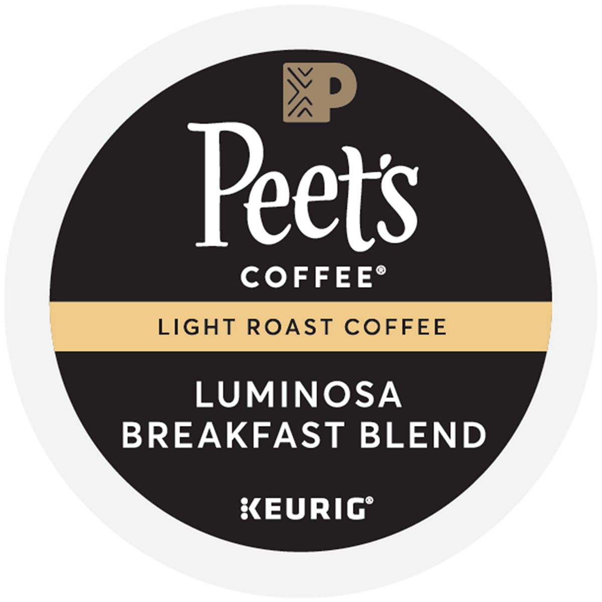 Peet's Coffee Luminosa Breakfast Blend K-Cup® Box 22 Ct - Kosher Single Serve Pods