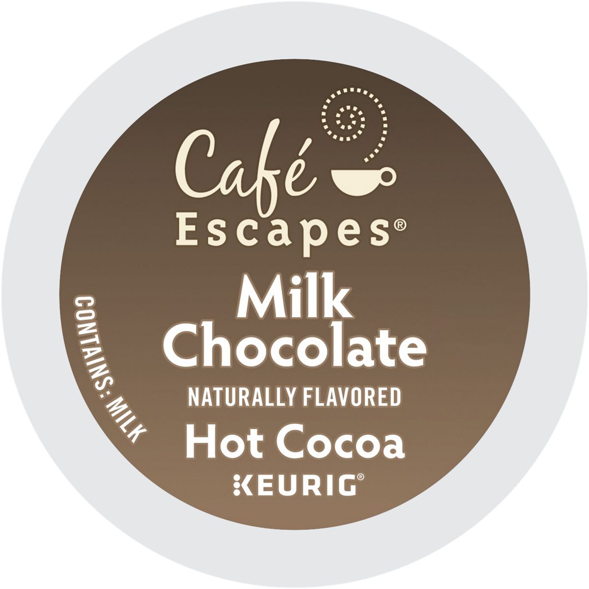Café Escapes Milk Chocolate Hot Cocoa K-Cup® Pods Box 24 Ct - Keurig® Single Serve