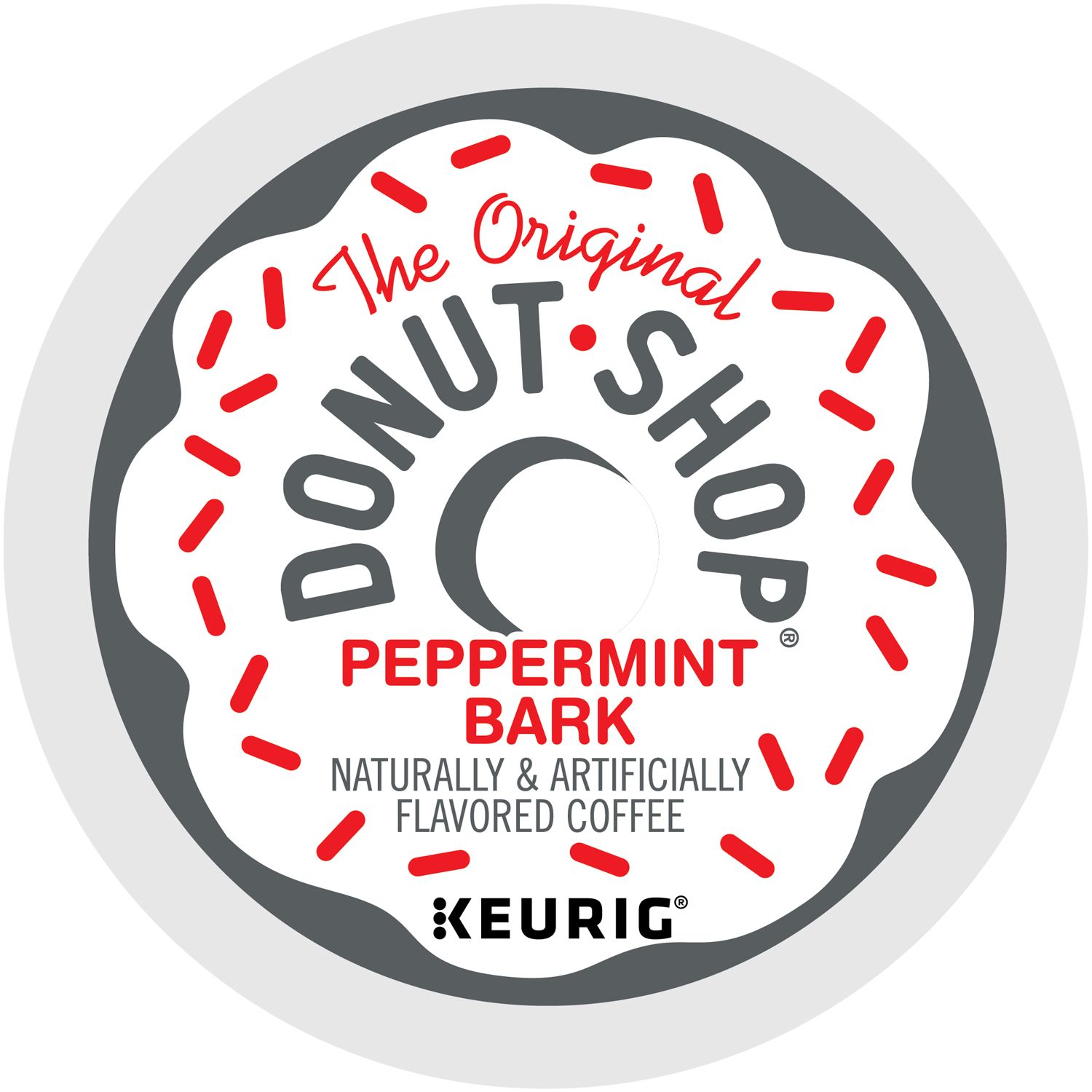The Original Donut Shop Peppermint Bark Coffee K-Cup® Pods Box 10 Count - Keurig® Single Serve