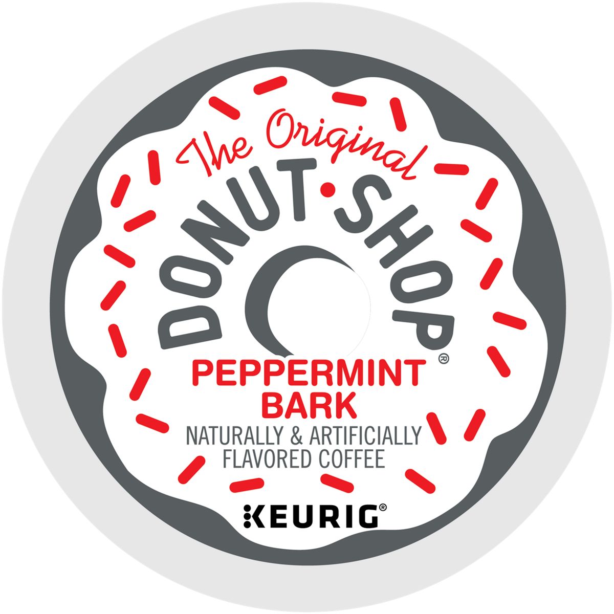 The Original Donut Shop Peppermint Bark Coffee K-Cup® Box 10 Ct - Kosher Single Serve Pods