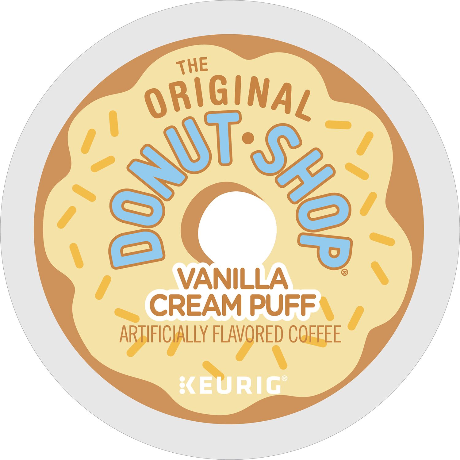 The Original Donut Shop Vanilla Cream Puff Coffee K-Cup® Pods Box 24 Count - Keurig® Single Serve