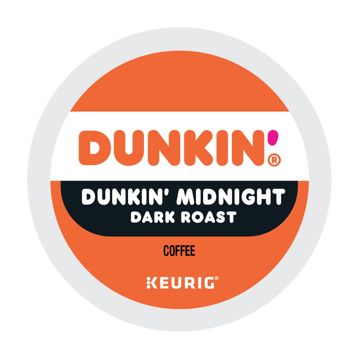 Dunkin' Midnight Coffee K-Cup® Box 22 Ct - Kosher Single Serve Pods