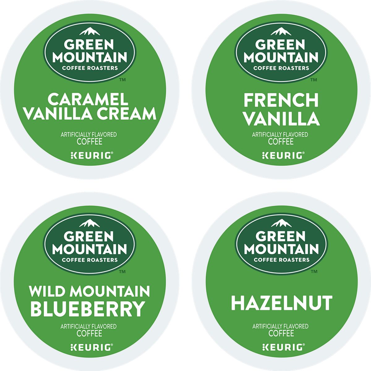 Green Mountain Coffee Variety Flavored Coffee Box K-Cup® Box 24 Ct - Kosher Single Serve Pods