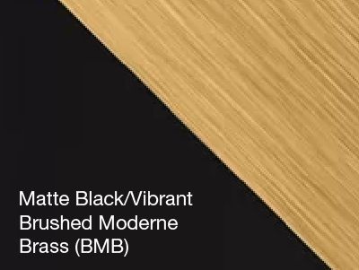 Matte Black / Vibrant Brushed Moderne Brass (BMB)