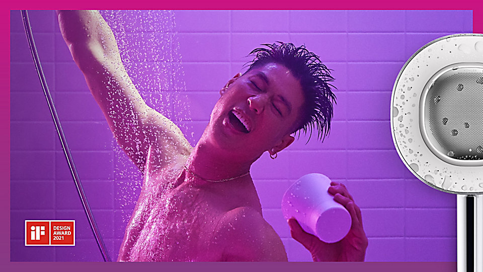 Compose your day with Moxie handshower music and sprays