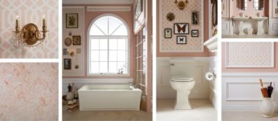 4.	Phòng tắm màu trung tính tông nhạt