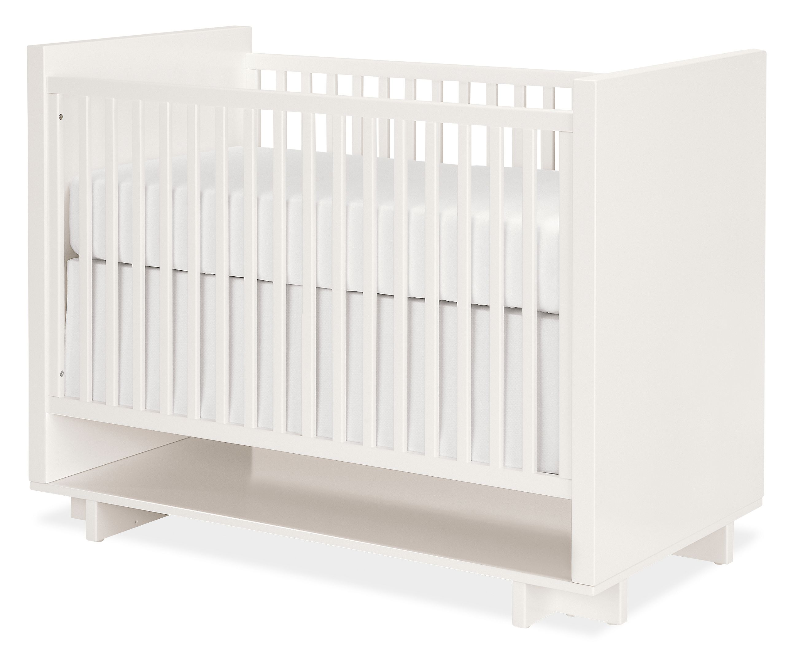 Moda Crib In White Modern Cribs Modern Kids Furniture Room