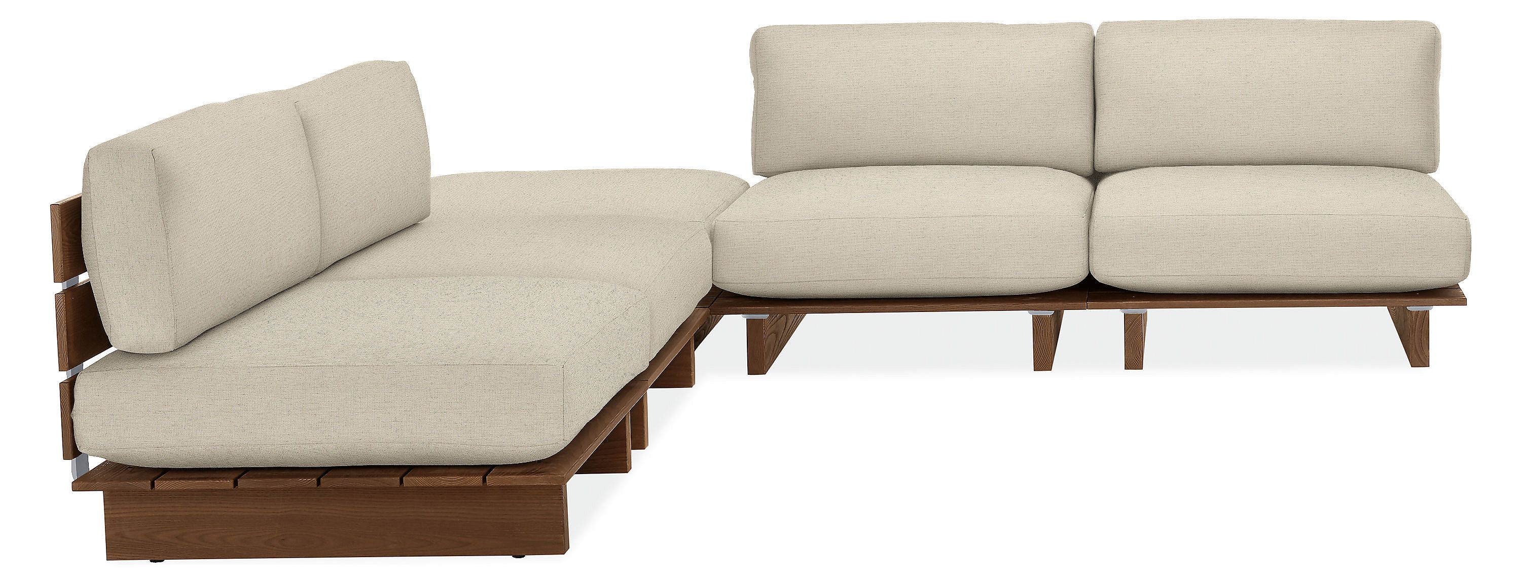 Span 108x108 5 Pc Modular Sectional W Otto In Towson Ivory W