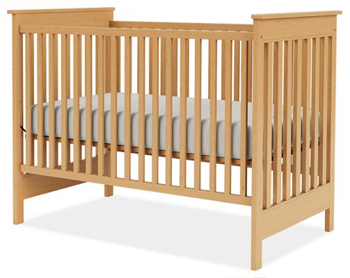 solid maple crib
