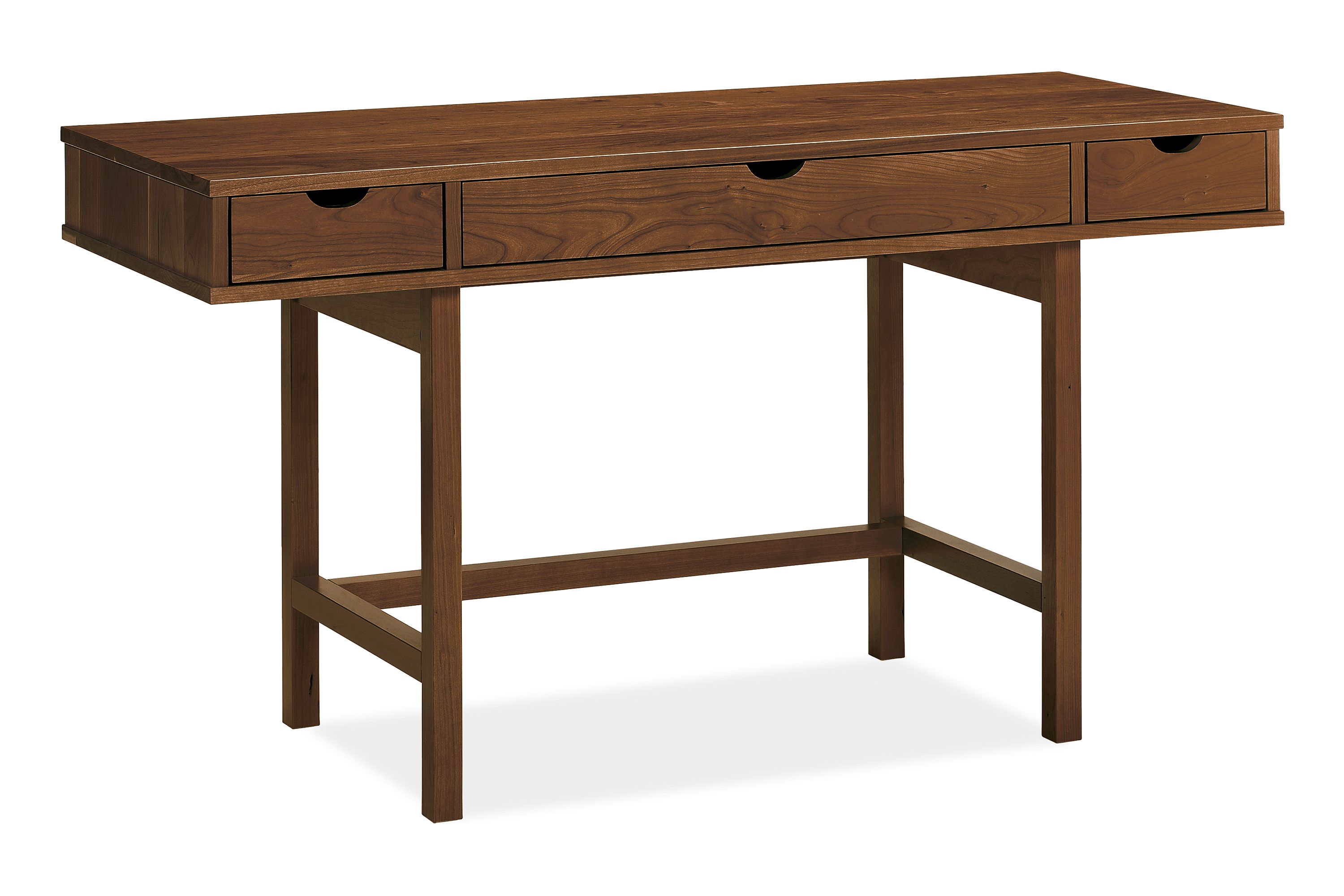 Ellis Modern Desks Ellis Walnut Desk With Jansen Side Chair