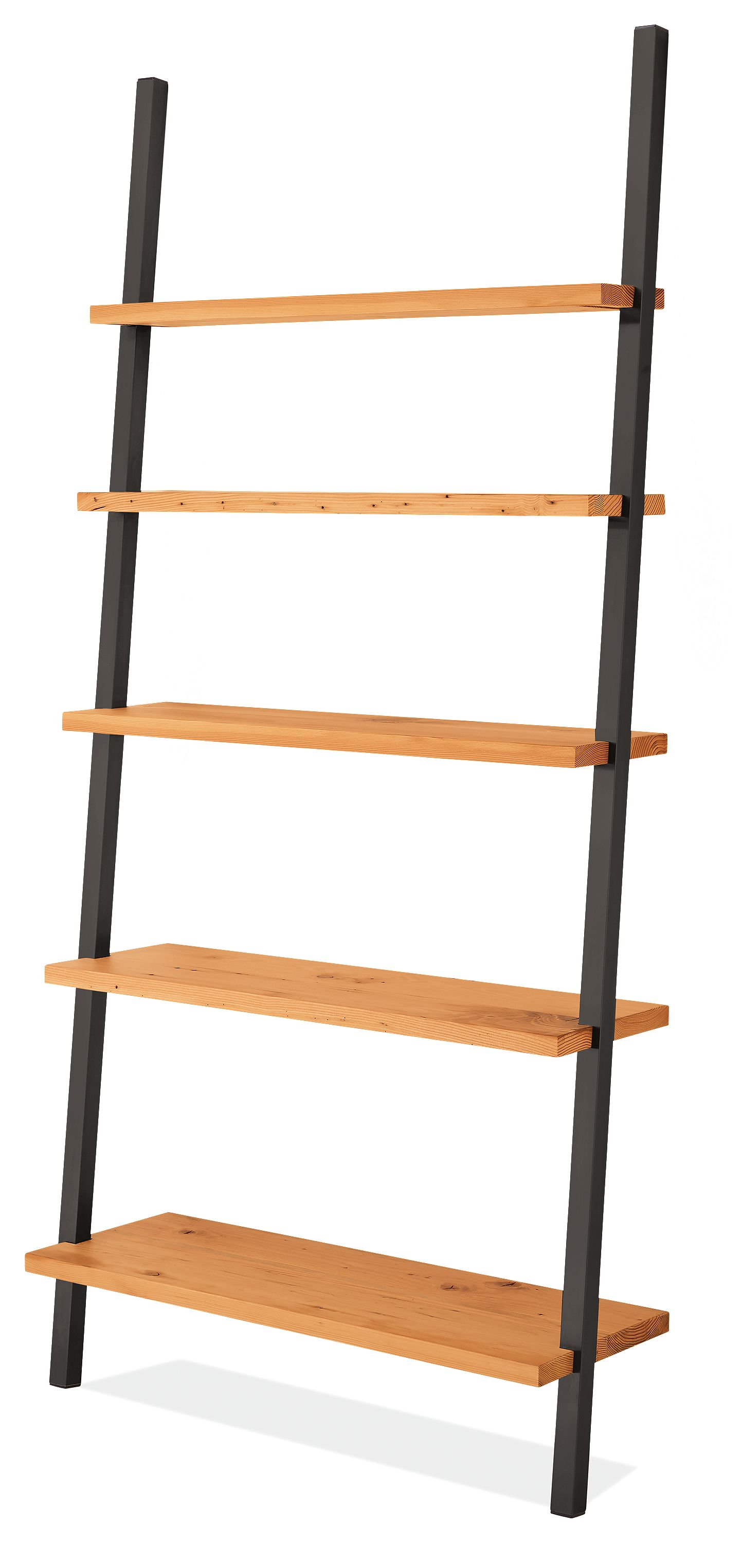 Gallery Leaning Shelves In Reclaimed Wood Modern Bookcases