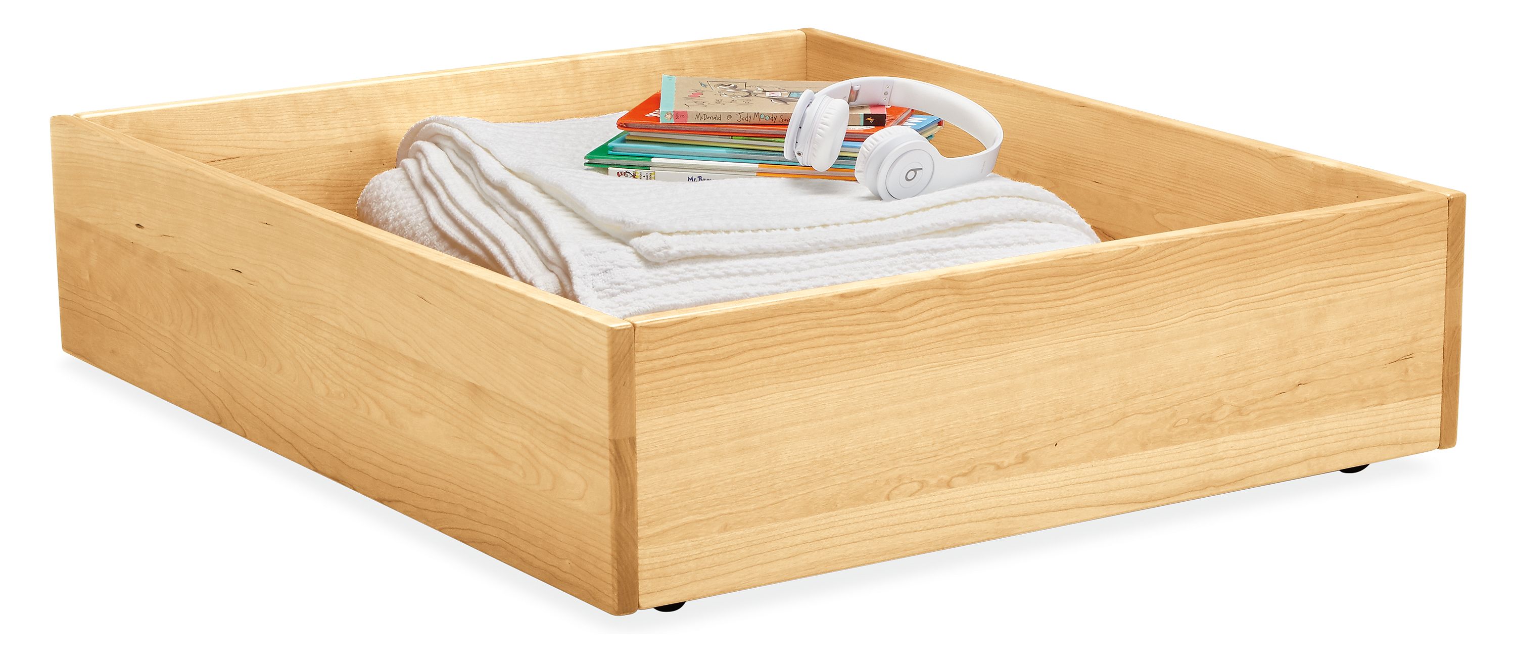Wood Under Bed Storage Drawer Modern Beds Modern Kids